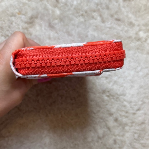 NWT Kate Spade Orange Jae Wild Blossom Large Continental Zip Around Wallet - Picture 4 of 10